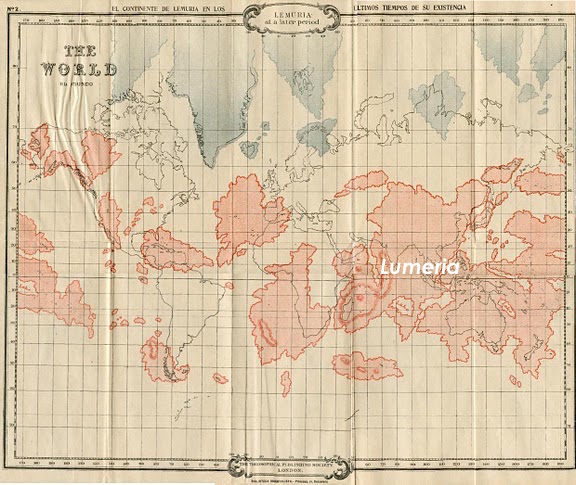 Map of Lemuria's possible location before the shift in Earth's land masses.Map of Lemuria superimposed over the modern continents from Scott-Elliott's The Story of Atlantis and Lost Lemuria. Map of Lemuria superimposed over the modern continents from Scott-Elliott's The Story of Atlantis and Lost Lemuria.